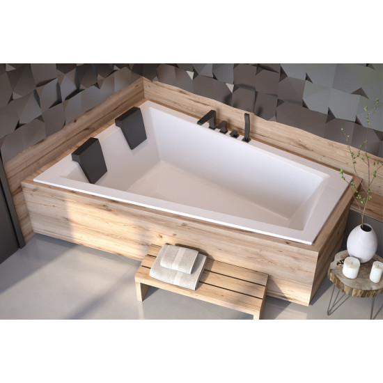 Ванна акрилова INTIMA DUO SLIM 180х125 Ліва (соло), без ніг