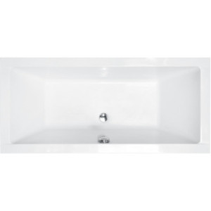 Ванна акрилова QUADRO SLIM 155х70 без ніг, БЕЗ отворів під ручки, без ручок