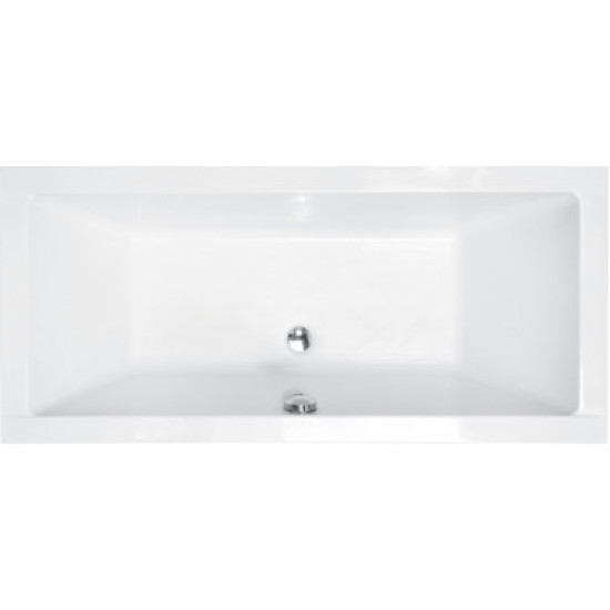 Ванна акрилова QUADRO SLIM 155х70 без ніг, БЕЗ отворів під ручки, без ручок