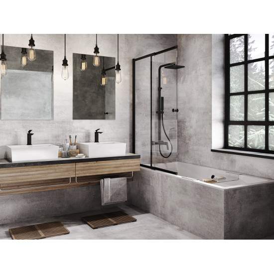Ванна акрилова QUADRO SLIM 155х70 без ніг, БЕЗ отворів під ручки, без ручок