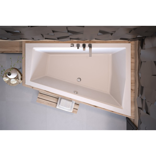 Ванна акрилова INTIMA DUO SLIM 170х125 Права (соло), без ніг