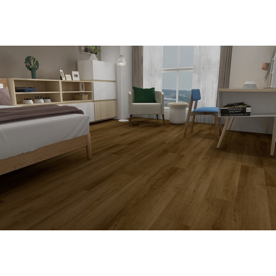 Вінілова підлога SPC Nature Evo Brown 5+1mm 152.4х22.86 BlissGround
