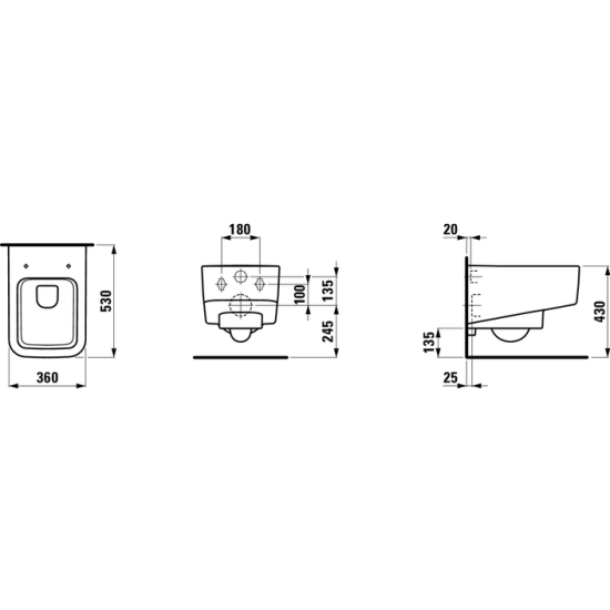 Унітаз підвісний Laufen PRO S Rimless (H8209620000001), LAUFEN