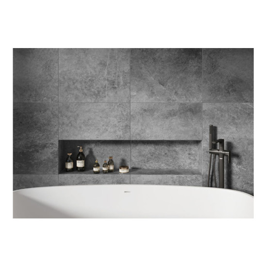Плитка керамогранітна Tacoma Grey RECT 597x1197x8 Cerrad