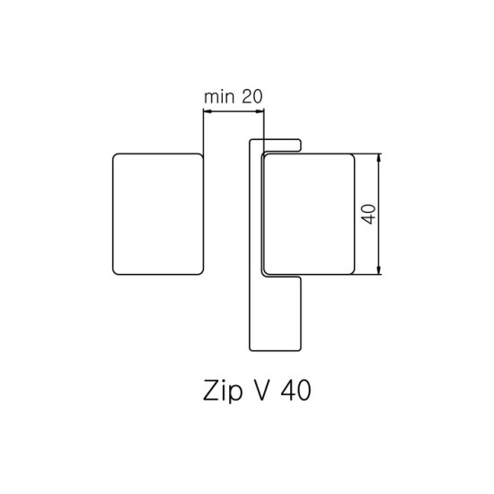 Гачок для рушникосушки ZIP V 40 Chrom Terma