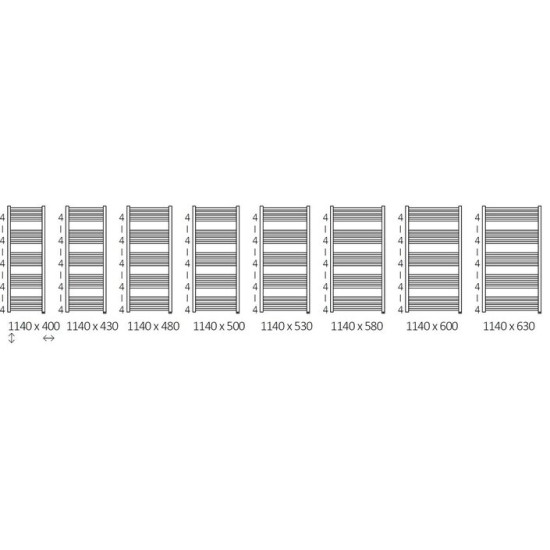 Рушникосушка Fiona One 1140х430 WWFIE114043K9M5E8P Terma