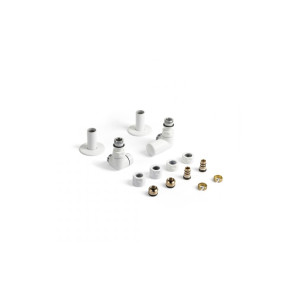 Набір вентилів трьохосьовий регулюючий правий білий мат Vision All in One Terma